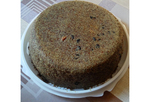 Льняной пирог с сухофруктами (сырой, не печеный)